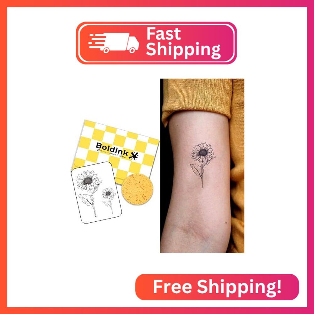 Boldink Temporary Tattoos,Semi Permanent Tattoos,15 Days Long Lasting Tattoo Sti