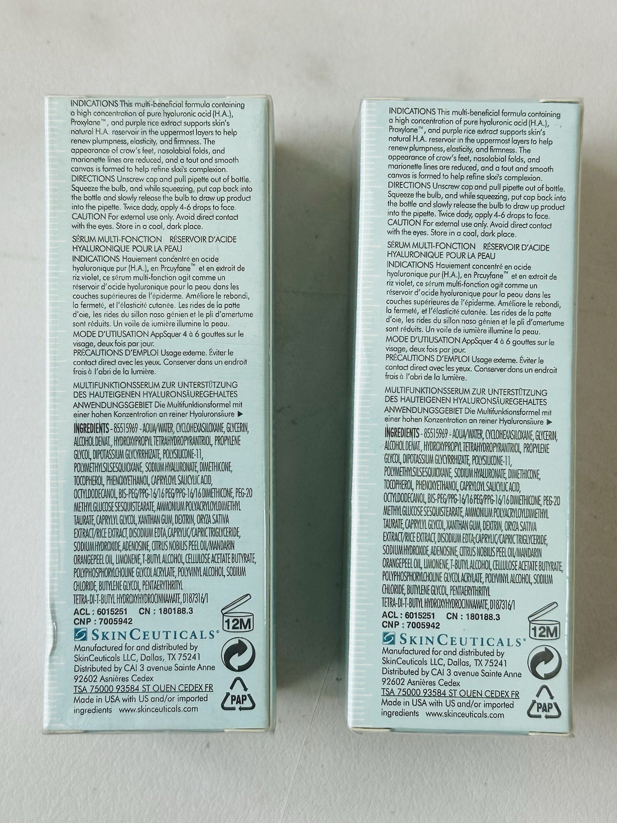 2 Pack SkinCeuticals H.A. Intensifier Multi-Functional Serum 30ml/ 1.oz