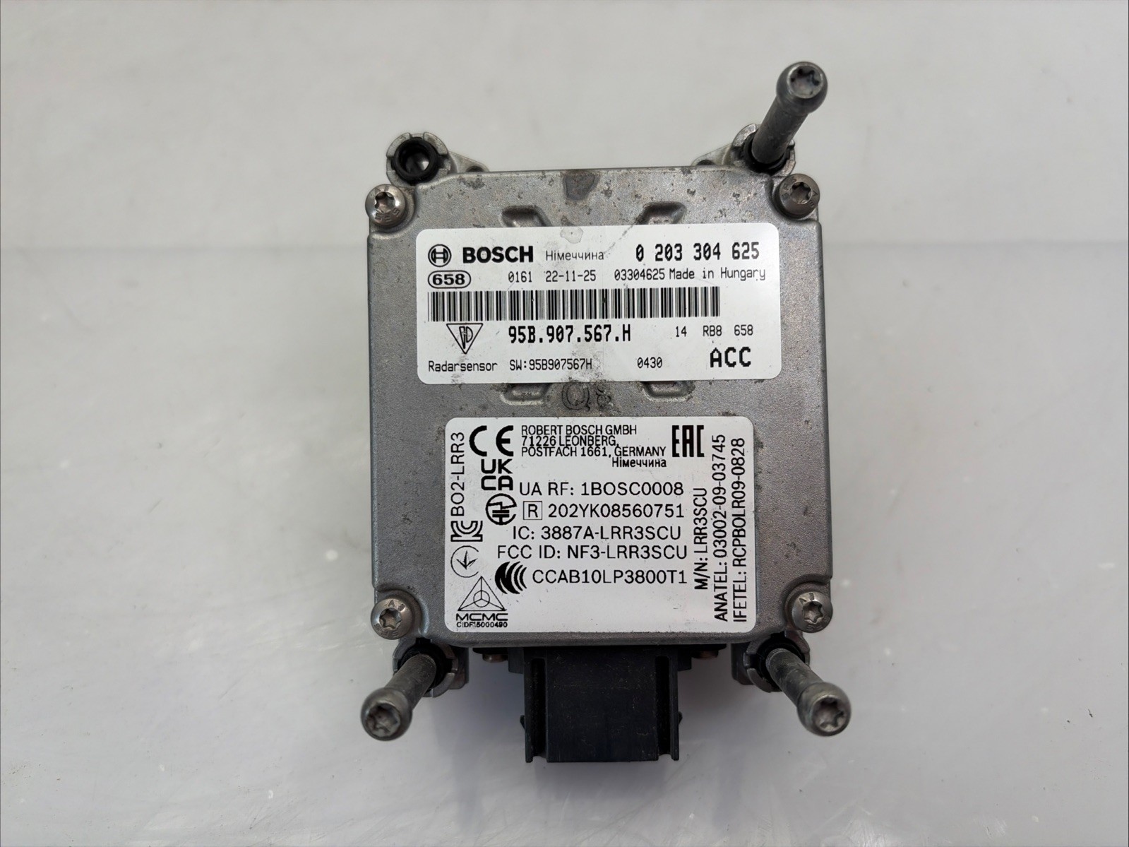2019-2026 Porsche Macan Adaptive Cruise Control Module OEM Front Center Sensor