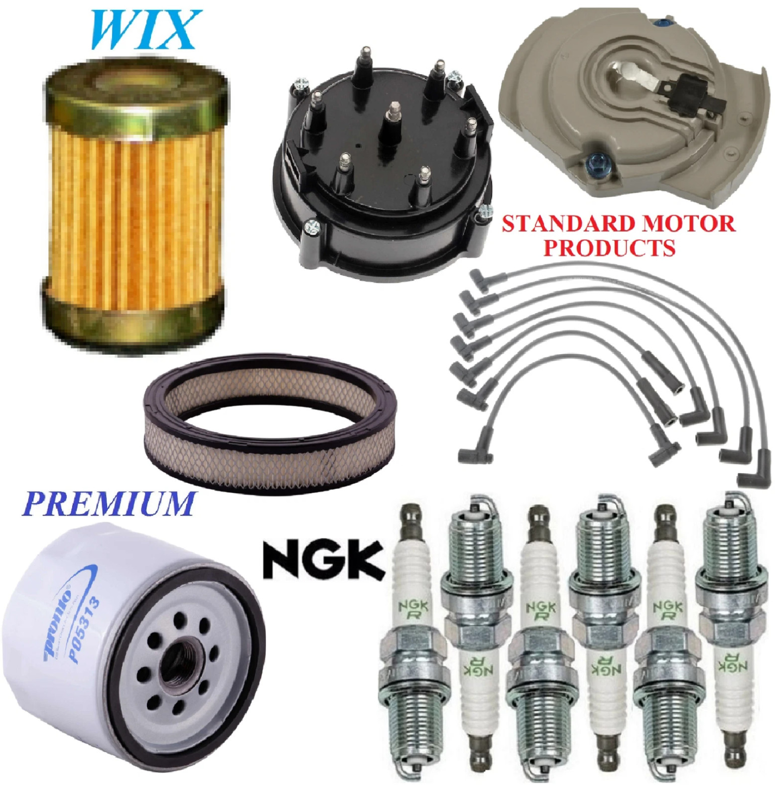 Tune Up Kit Filters Wire Spark Plugs For PONTIAC FIREBIRD L6 4.1L 1976