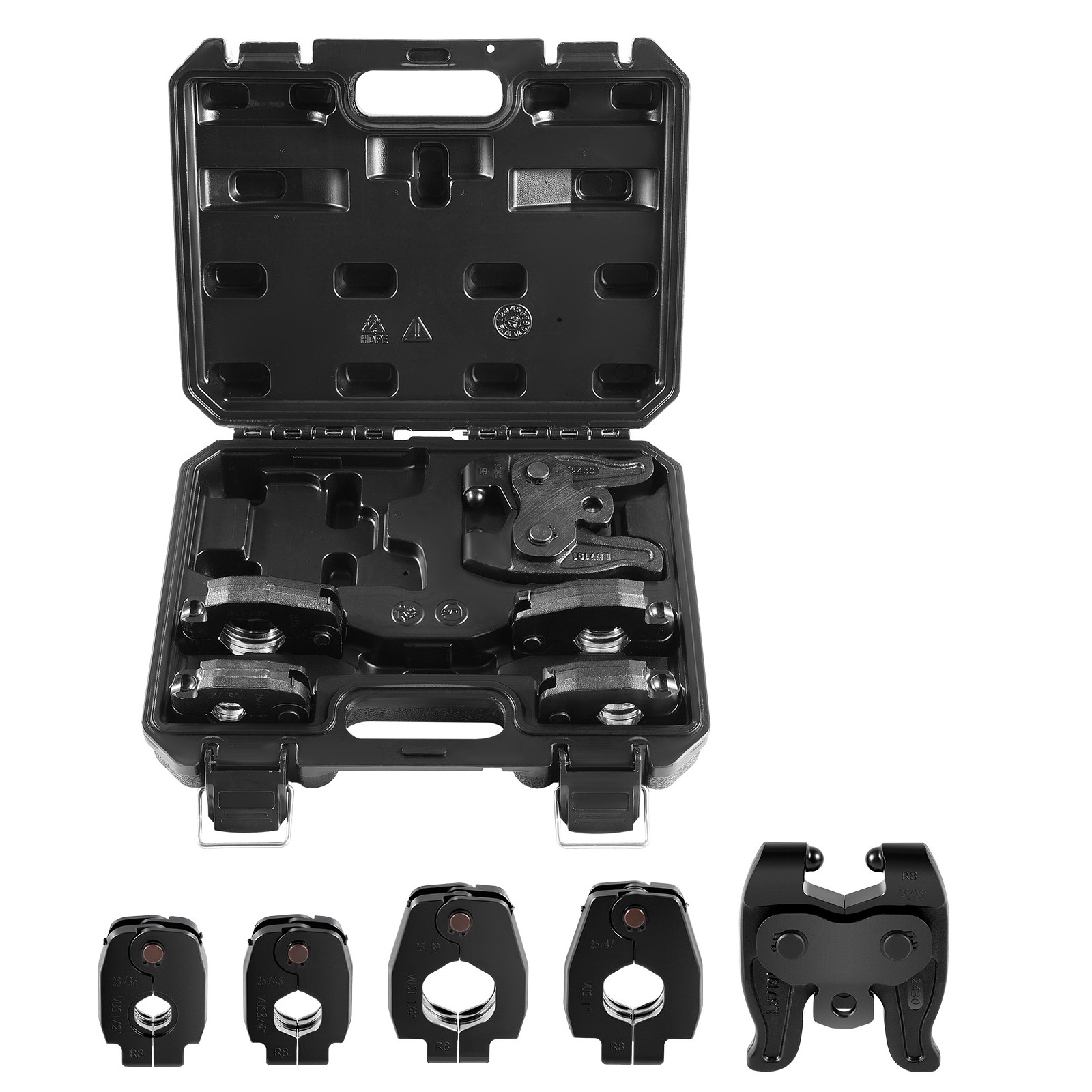 Uimoso 5PCS ProPress Kit with 4 Press Rings 1/2" to 1-1/4" & R8 Actuator