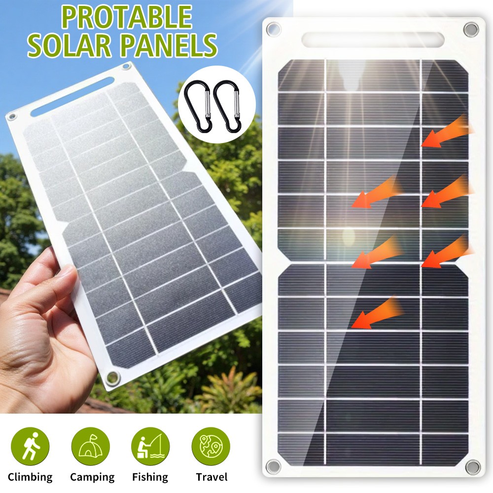 20W Solar Panel USB Micro Solar Panel Quick Charger For Mobile Phones Outdoor