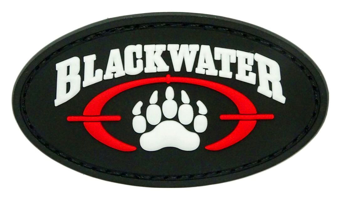 Blackwater Security Patch [2.5 inch -Hook Fastener - PVC Rubber -B5]
