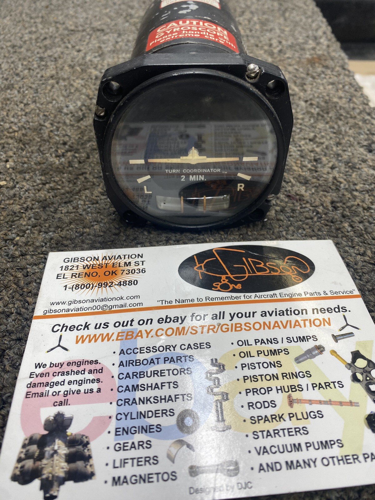 BRITTAIN  INDUSTRIES  TC100 (12  2 MIN  GYROSCOPIC  RATE OF TURN  INDICATOR