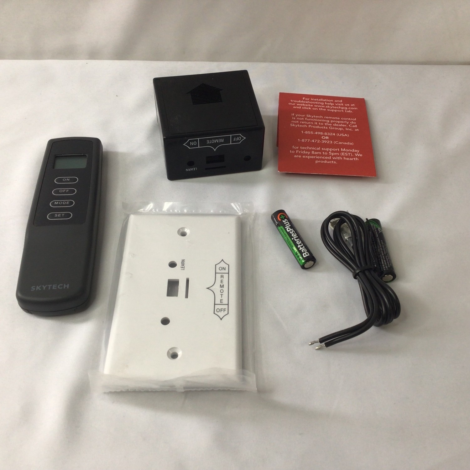 SkyTech Millivolt Wireless Thermostat Remote Fireplace Control BlackOpen Box