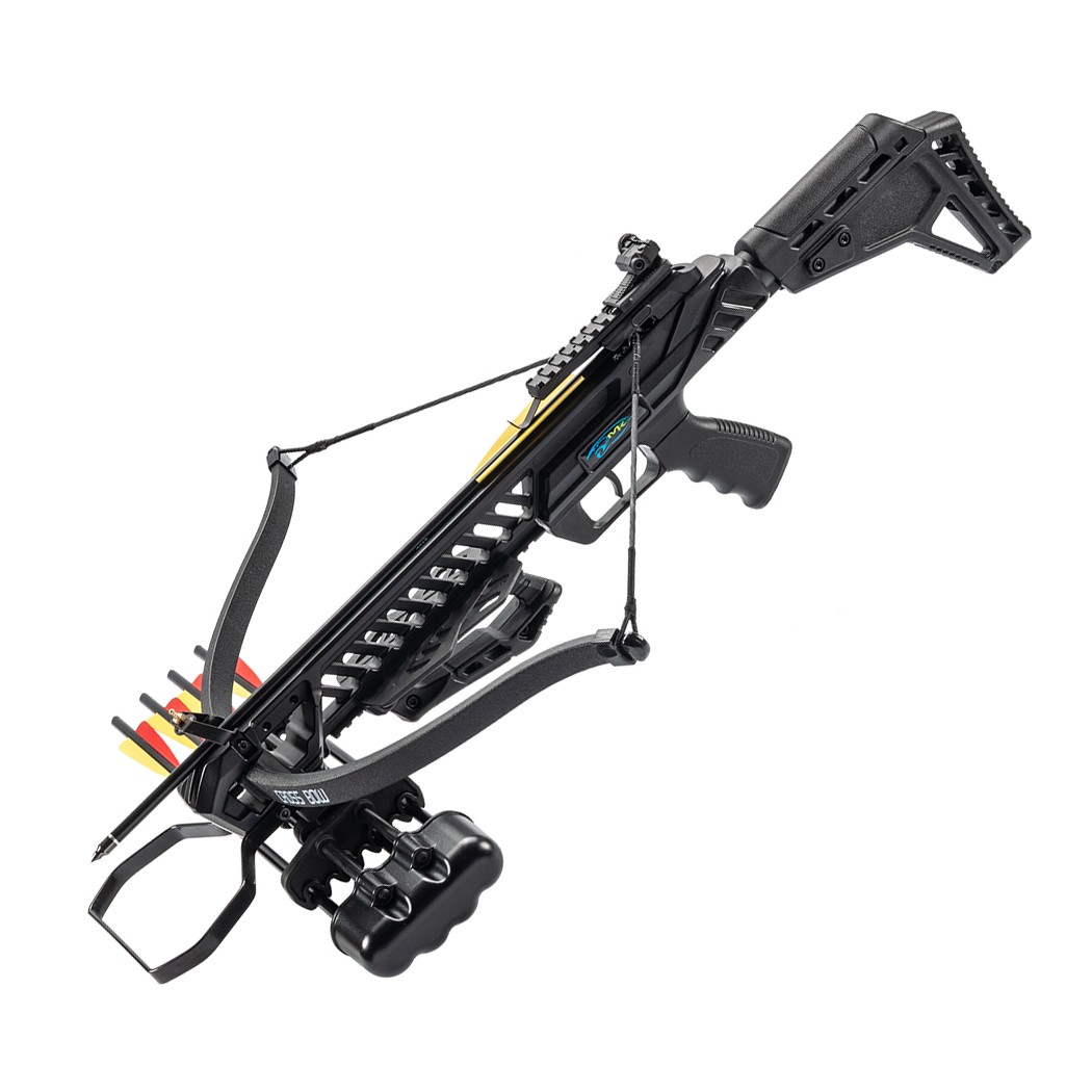 175Lbs Black Hound Recurve Crossbow Kit 255 FPS w/ Scope Quiver Arrows
