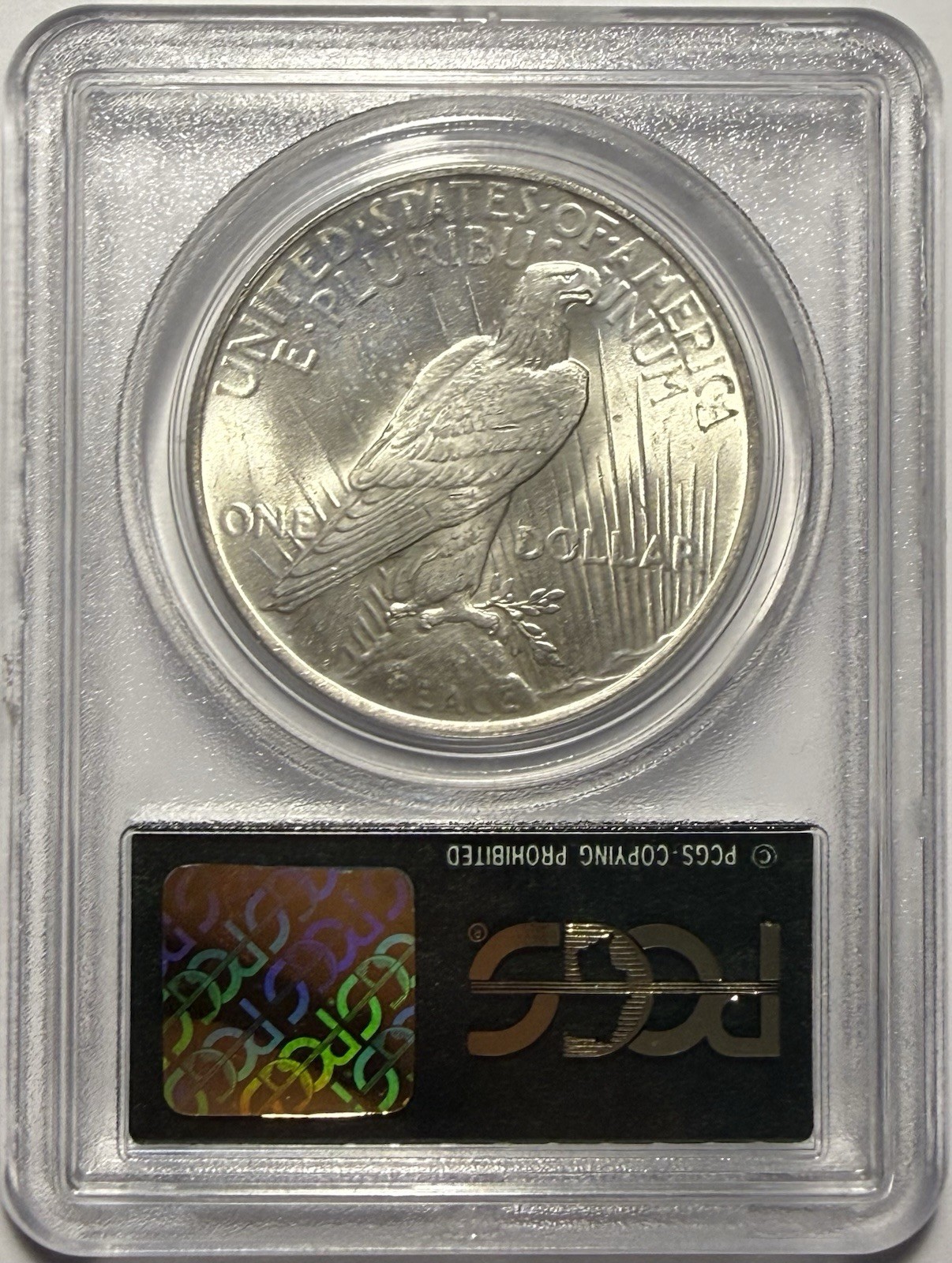 1923 Peace Dollar $1 PCGS MS63 ‼️IN OGH & STRONG CARTWHEEL LUSTER‼️