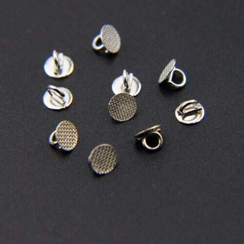 50 Pcs Dental Eyelets Round Direct Bonding Mesh Base Orthodontic Crimpable Hook