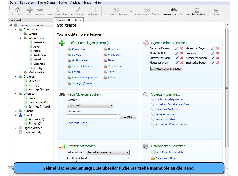 Stecotec Briefmarken-Verwaltung Pro: Das Programm für Philatelisten - Software