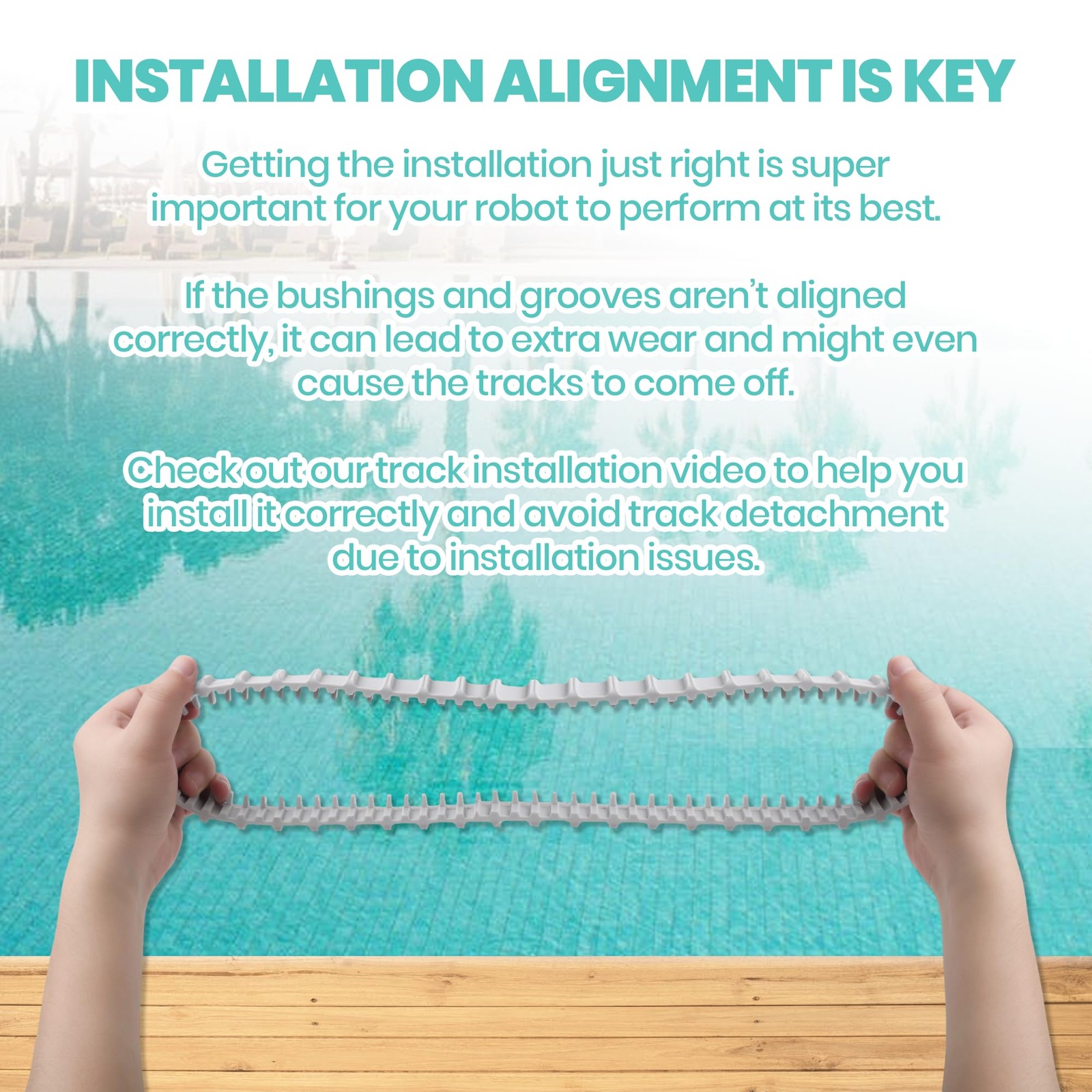 (2 Pack) Replacement Gray Tracks for Maytronics Dolphin Robotic Pool Cleaners