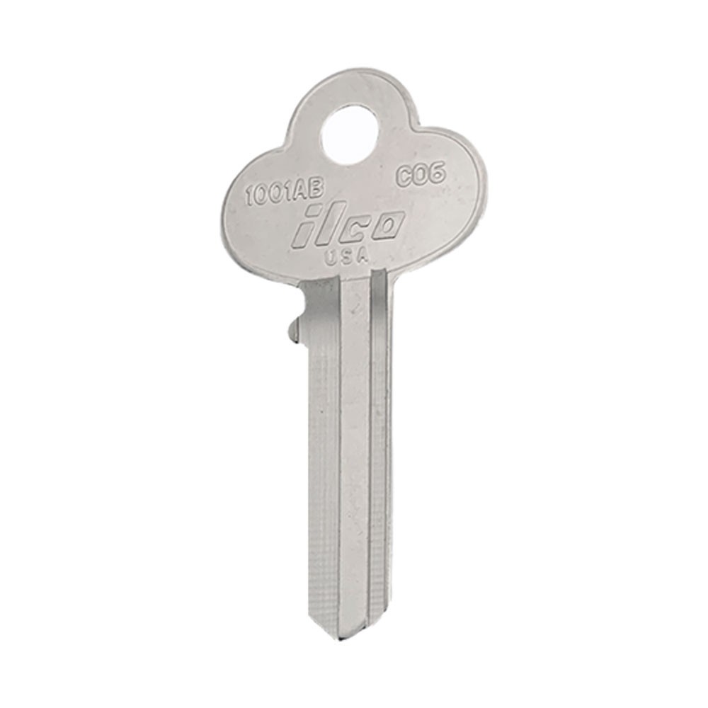 CO6 / 1001AB Key Blank 6-Pin  Nickel