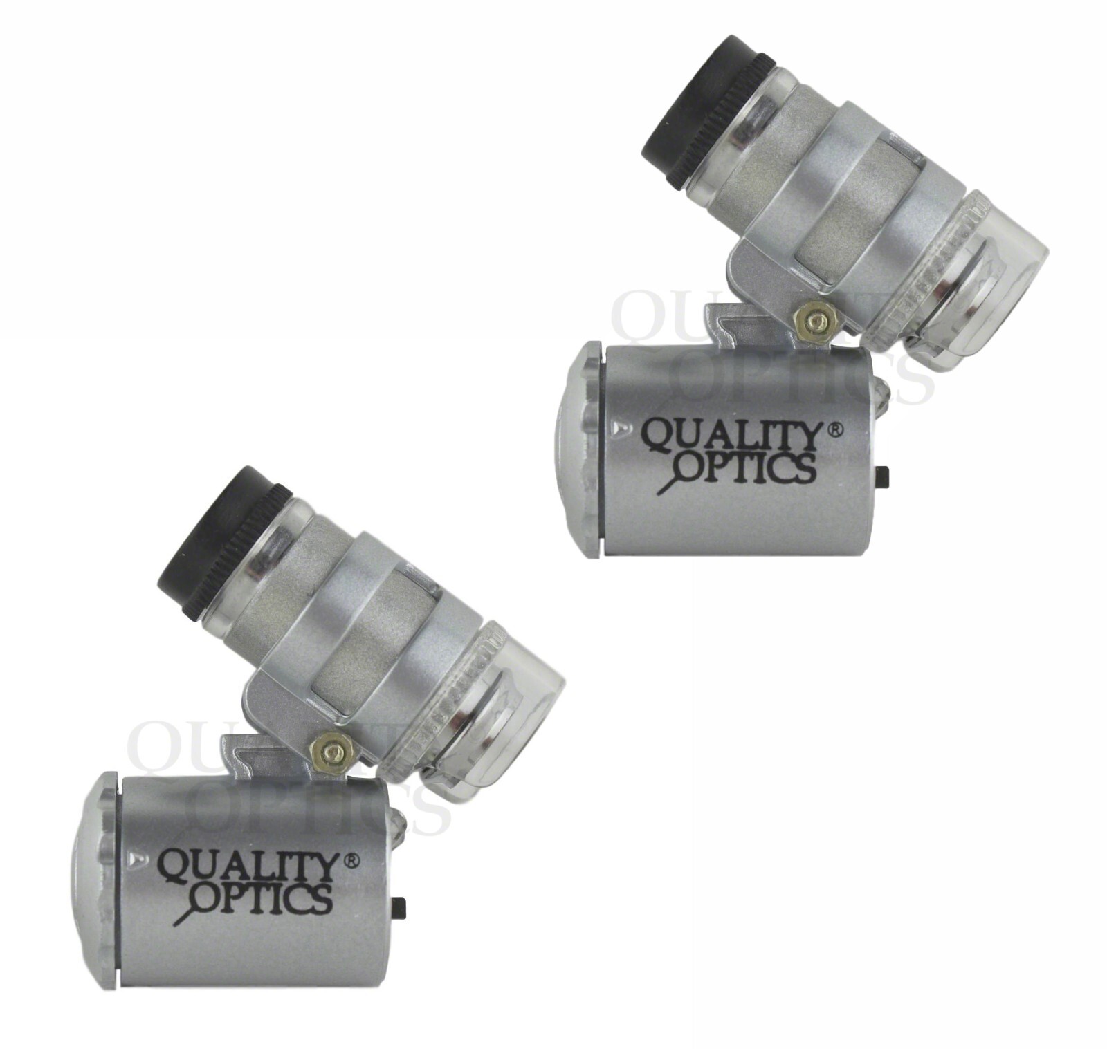2 Quality Optics USA Illuminated Mini Microscope 2-Function 60x Magnifier UV/LED