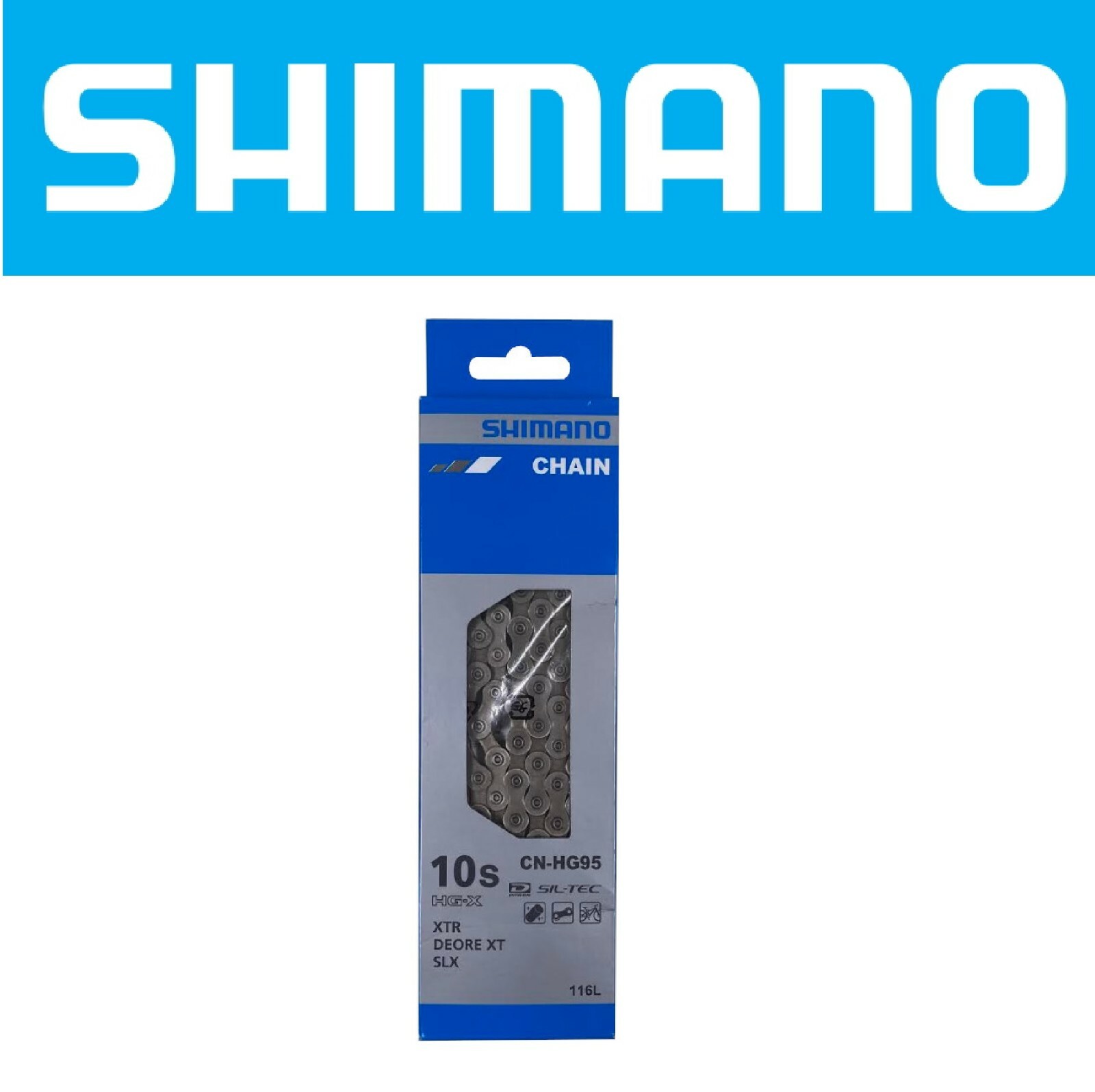 Shimano CN-HG95 10-Speed Dyna-Sys XTR Deore XT SLX Mountain Bike Chain
