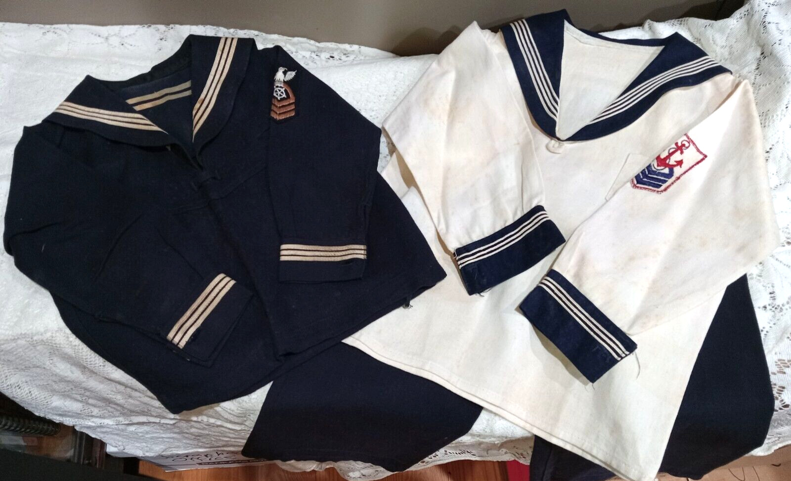 Vintage Military Navy Seaman Cracker Jacks Youth Uniform WWII Sandess