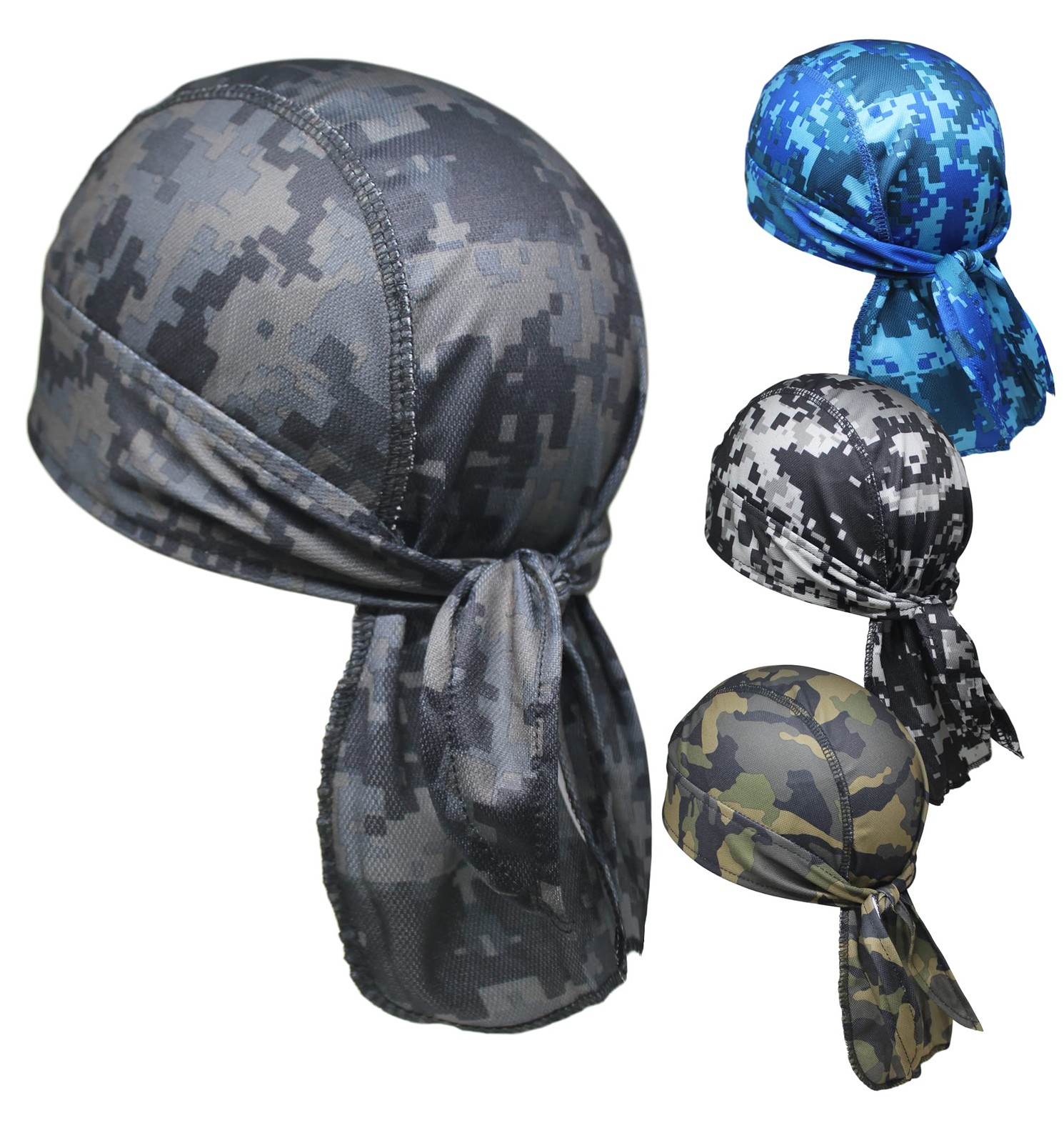 Cooling Helmet Liner - Motorcycle Headwraps for Men - Do Rag Bandanas for Men...