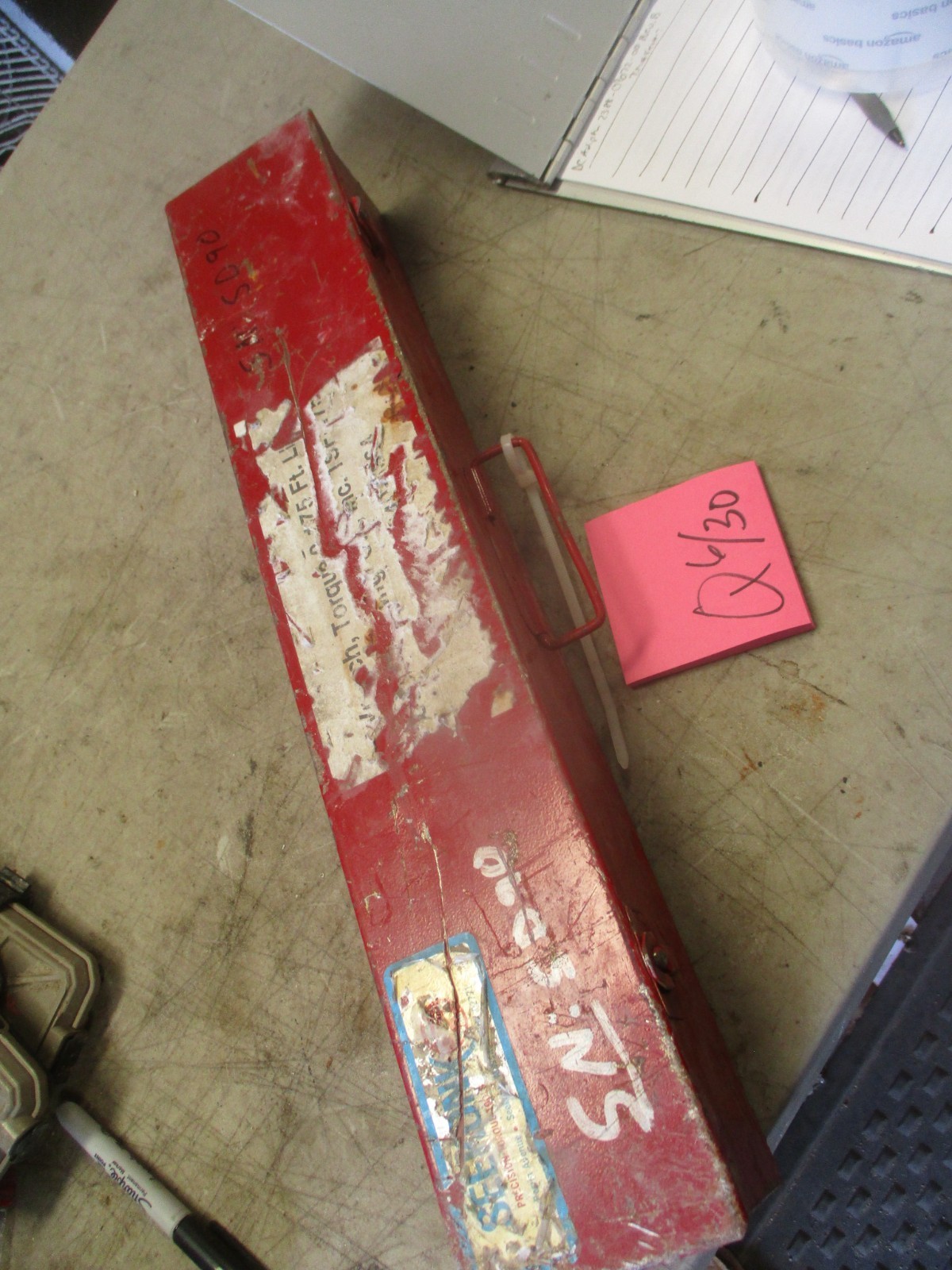 Used, Untested Seekonk Rigid Frame Torque Wrench 0-175lbs