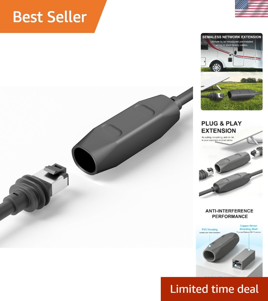 Waterproof Starlink Cable Coupler - Plug & Play 10Gbps RJ45 Adapter