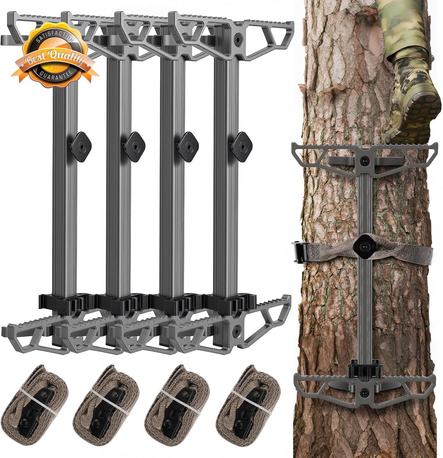 Climbing Sticks for Hunting,17.5" Lightweight Aluminum Non-Slip Climbing Sticks,