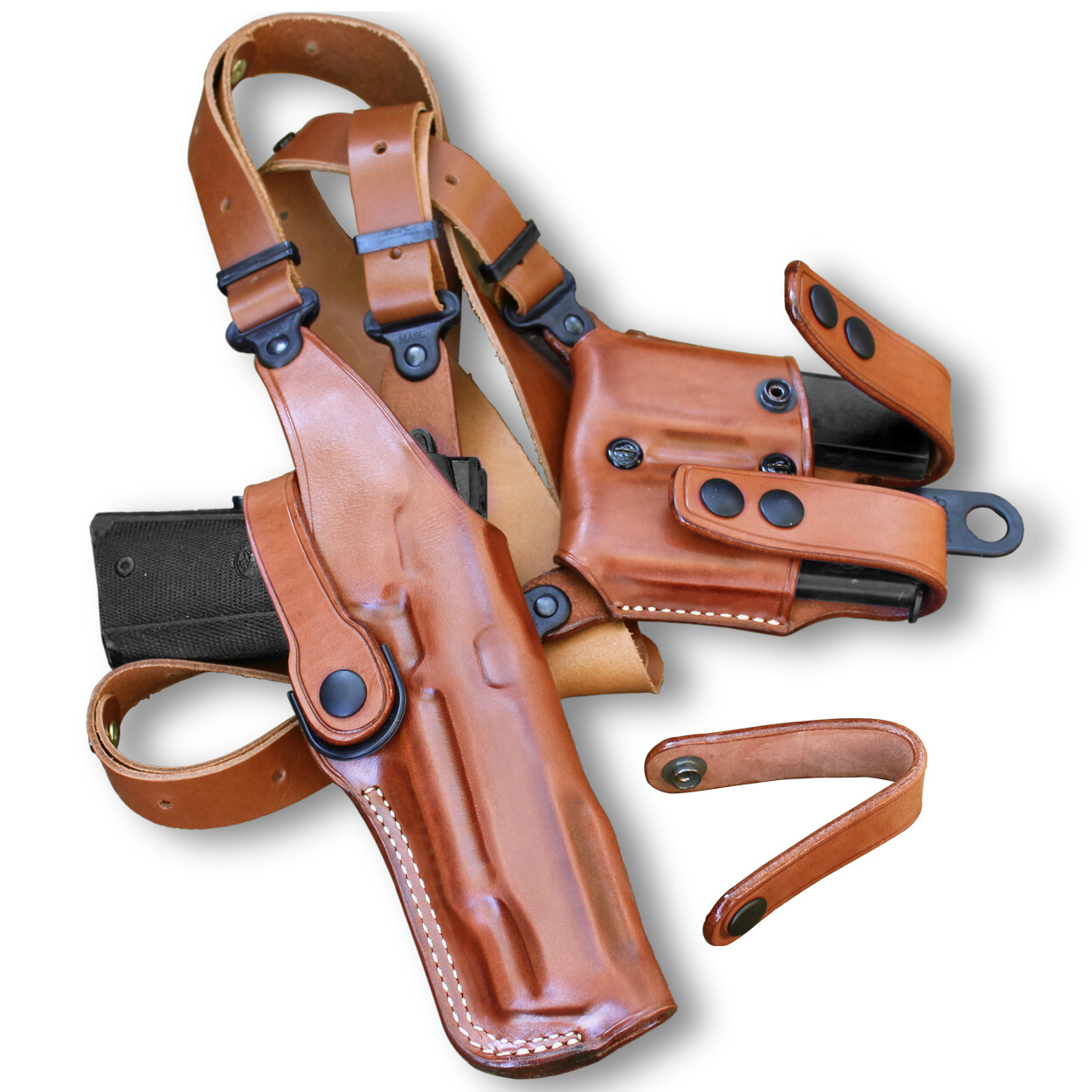 Vertical Shoulder Holster Fits Colt 1911 Gold Cup Trophy 45ACP/ 9mm 5" #1691#