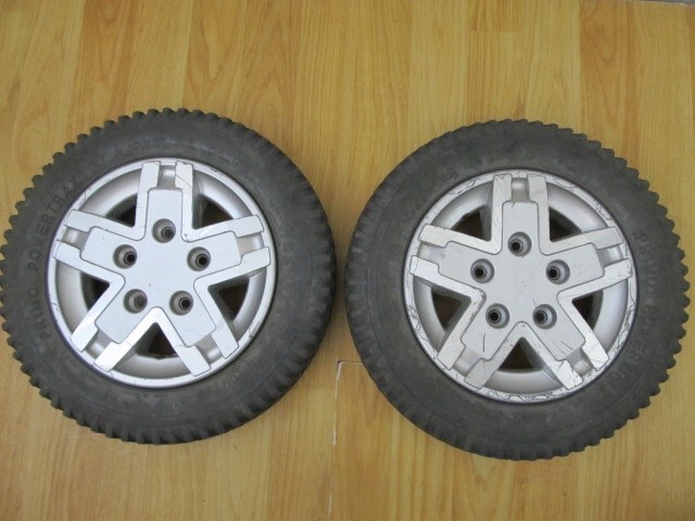 Quantum Q6 Edge & OTHERS Drive Wheels 3.00-8, flat free - GOOD TREAD - FAST SHIP