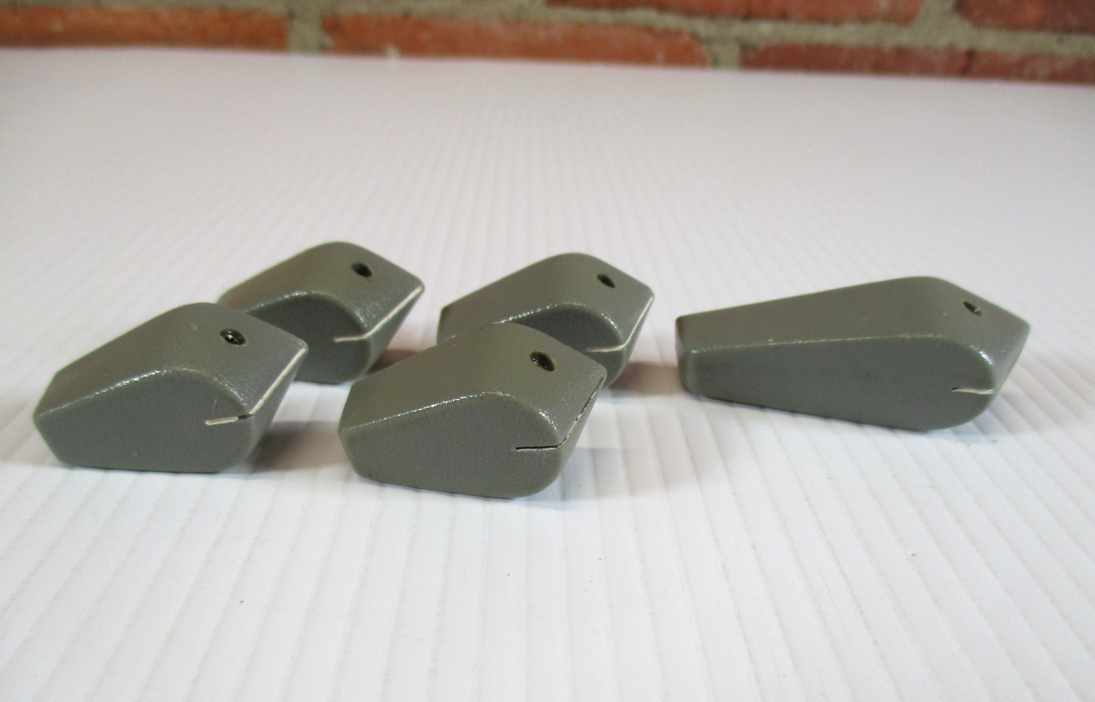 Gray Pointer  Knobs Ham Radio Transmitter Receiver Test Equipment Lot of 5