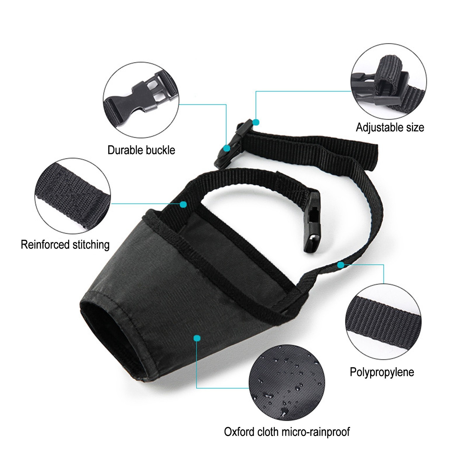 Dog Muzzle Dog Mouth Cover Anti Bite Anti Misuse Dog Mouth Cover SRDR