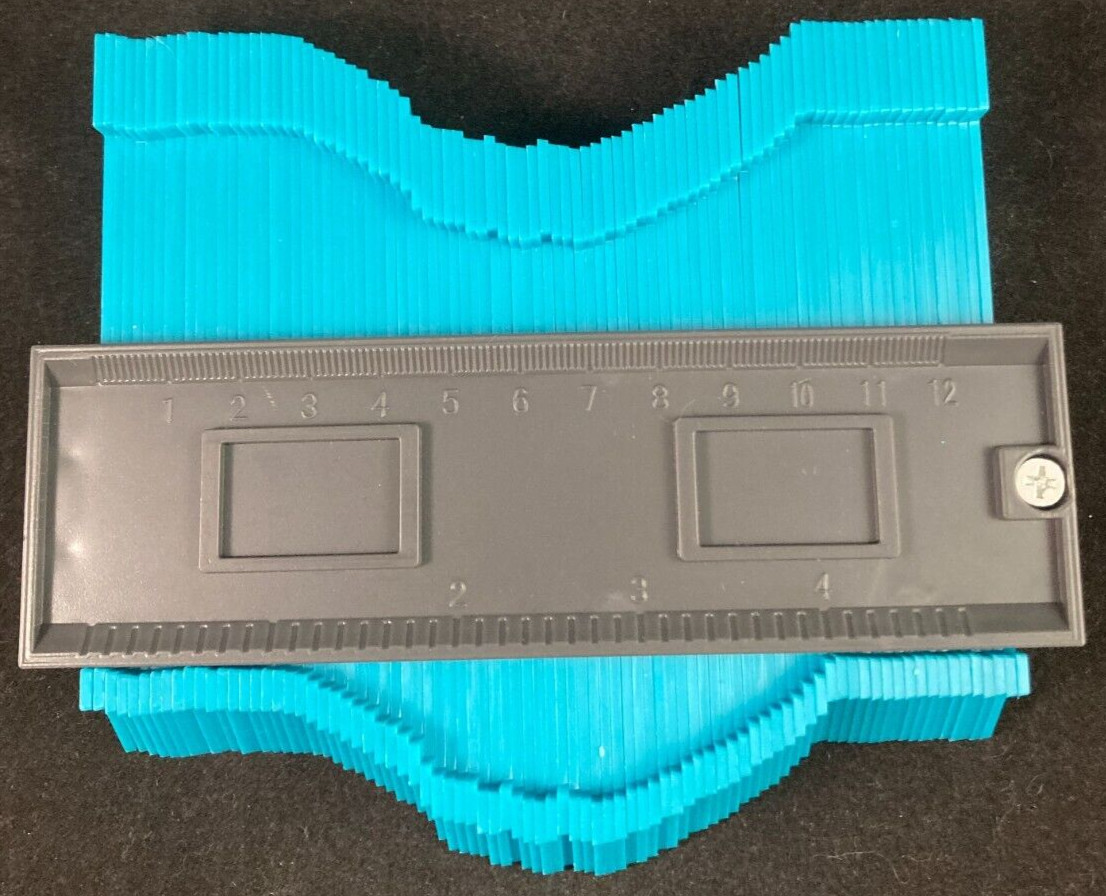 Contour Profile Gauge - Copy Shape Duplicator Tiling Laminate Shaping - Teal