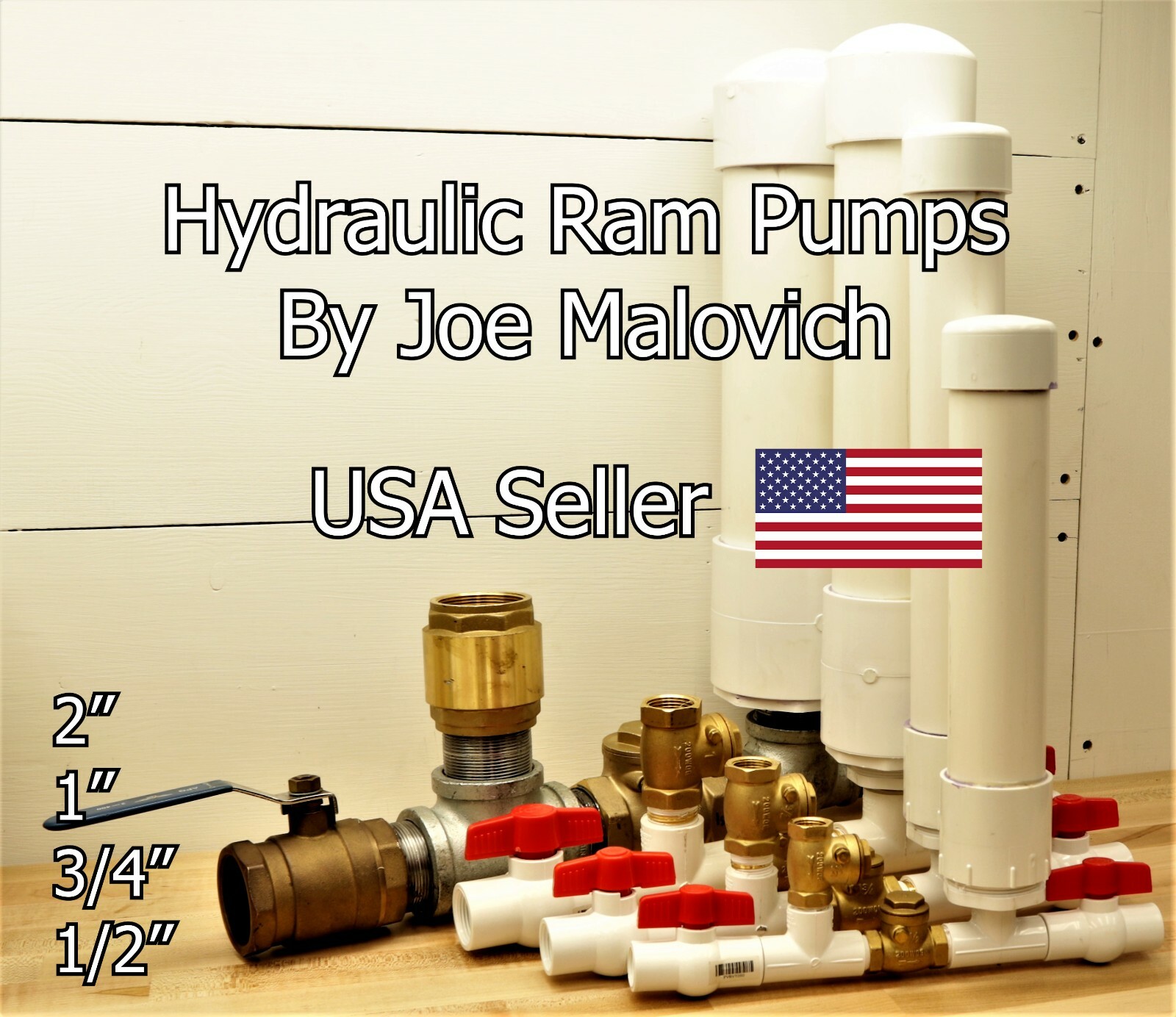 1" Hydraulic Ram Water Pump Kit