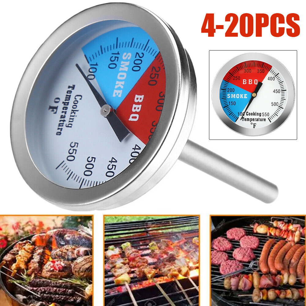 Barbecue Thermometer Oven Pit Gauge 100~550℃ BBQ Smoker Grill Temperature 4-20PC