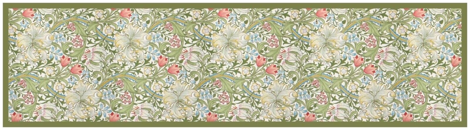 Golden Lily Runner 1 by William Morris Counted Cross Stitch Pattern