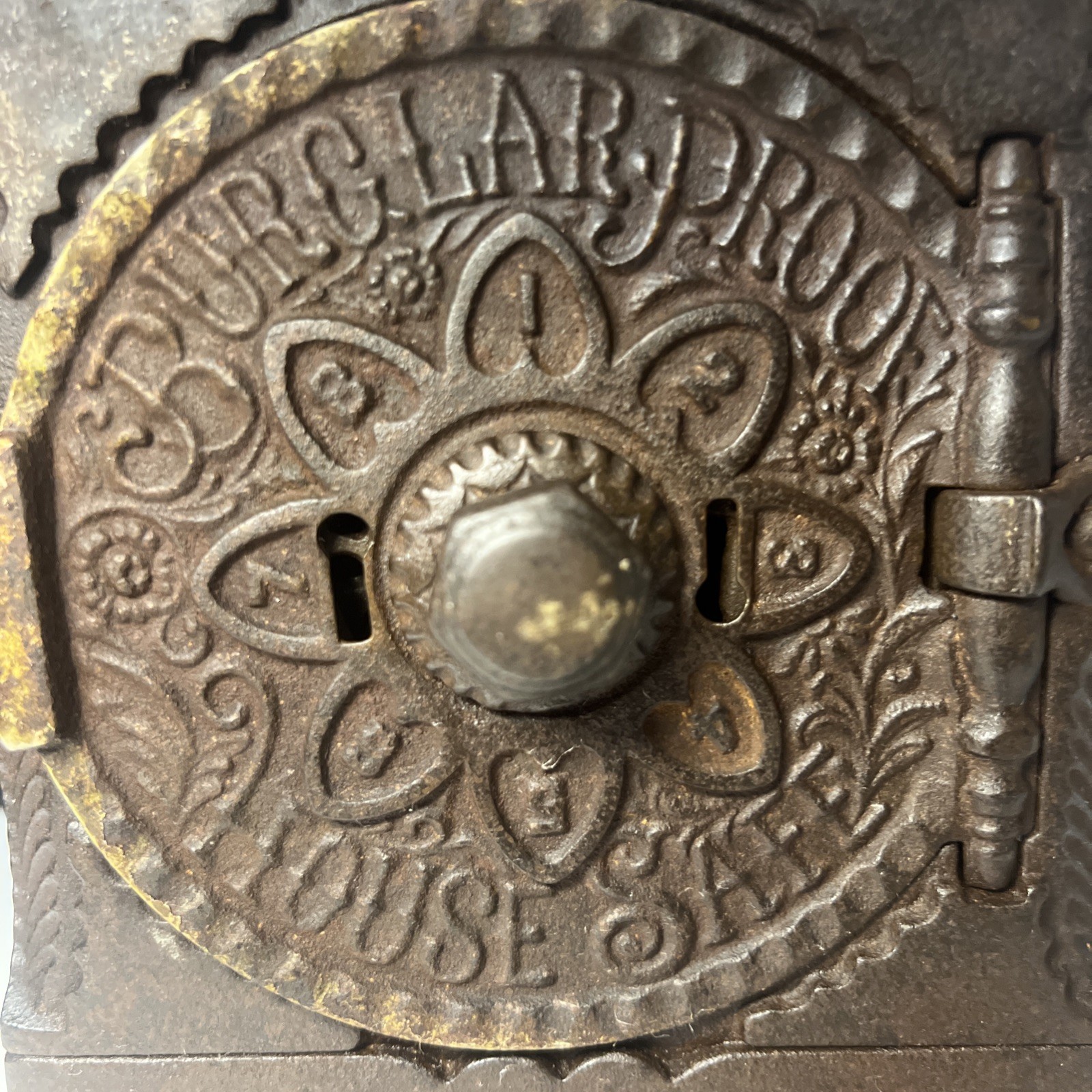 J&E Stevens August 17th, 1897 - Material, Cast Iron) (Burglar Proof Safe)not Key