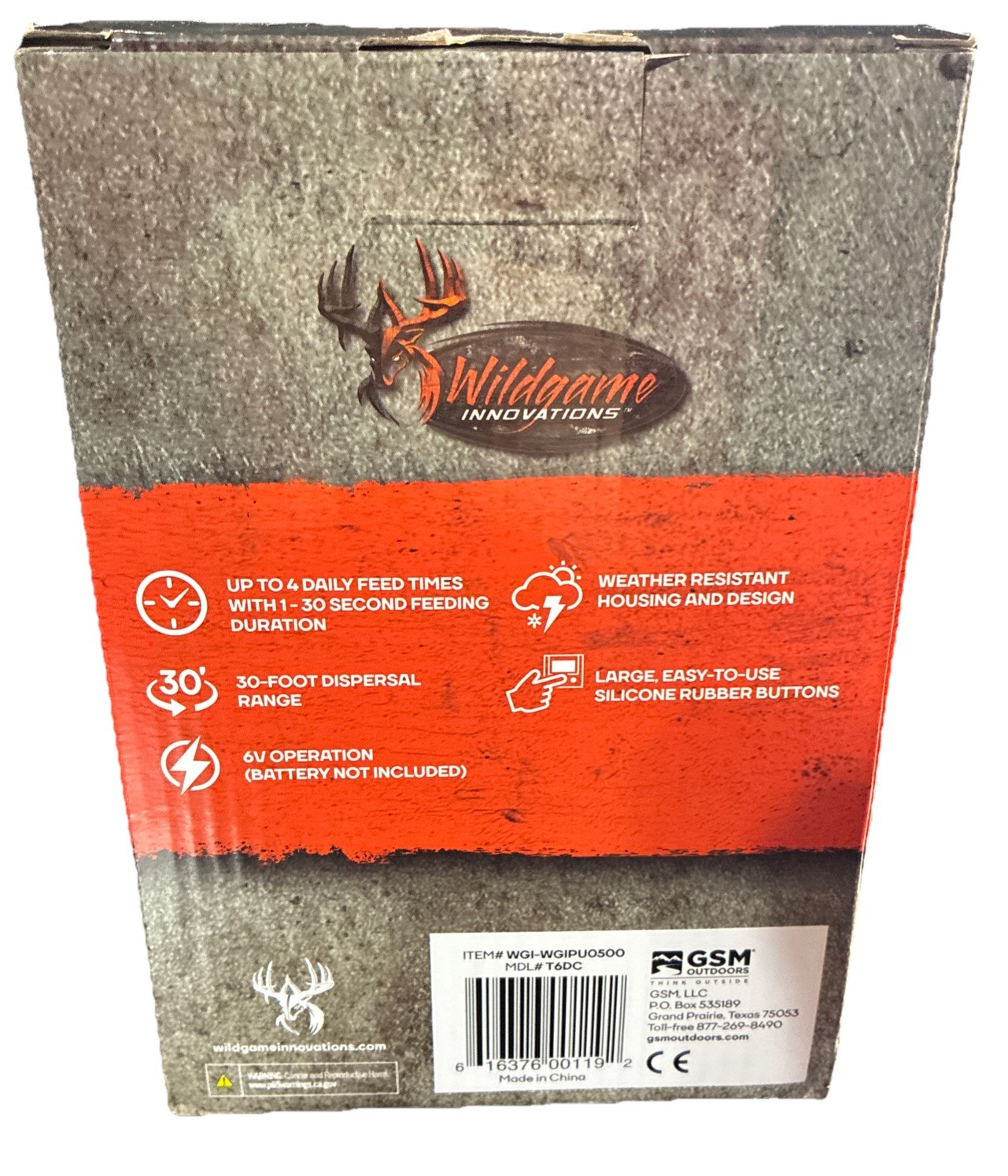 Wildgame Innovations 6V Game Feeder Kit Digital Power Control Unit Black