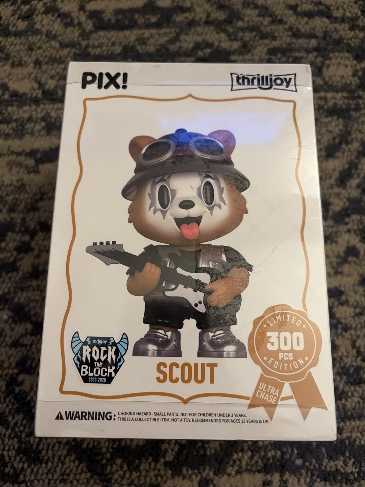SDCC 2026 Thrilljoy PIX Scout Team Mascot LE300 Block Party Rock Block SEALED