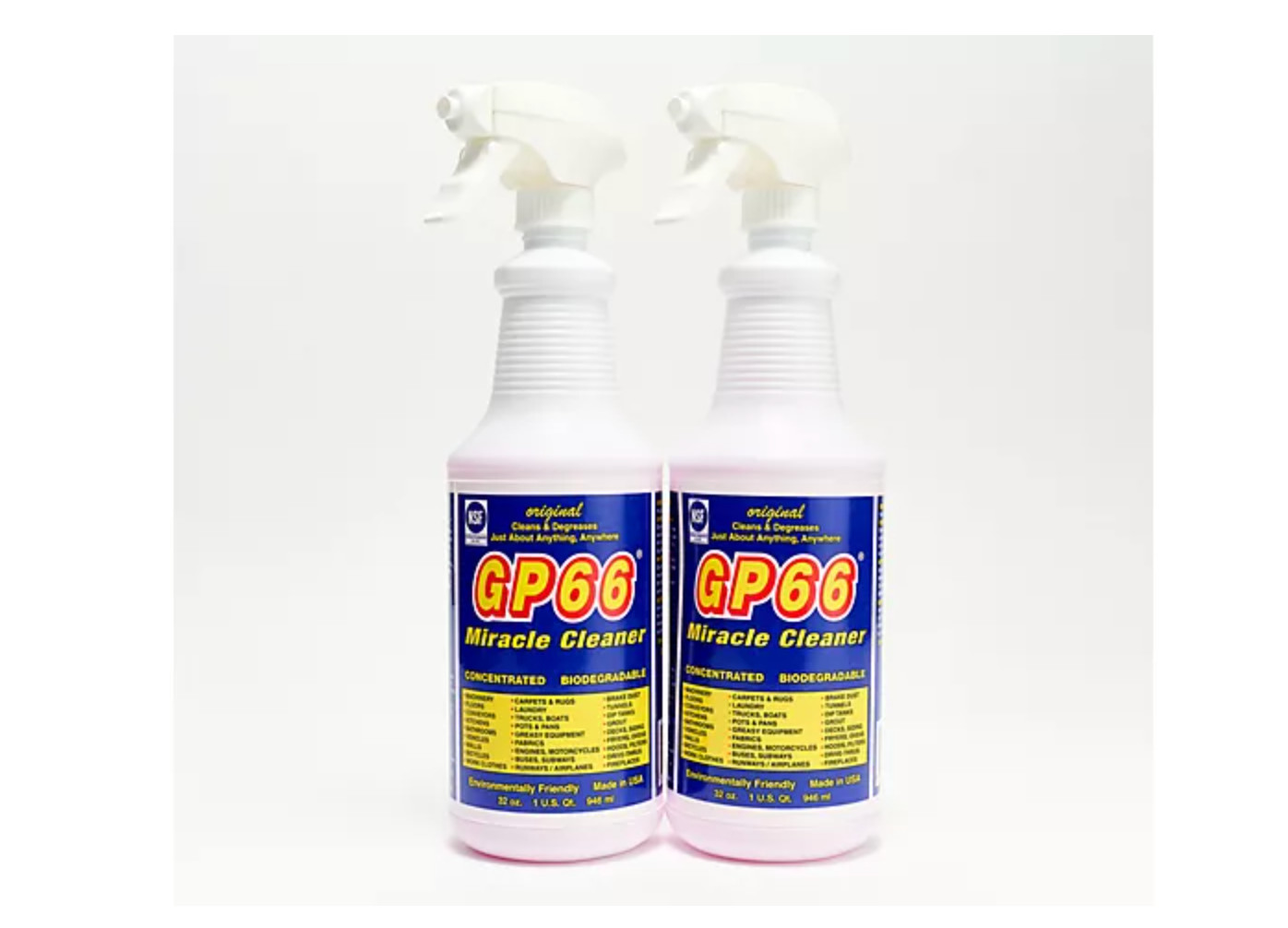 GP66 Set of 2 32oz Foam Miracle Cleaner & Degreaser