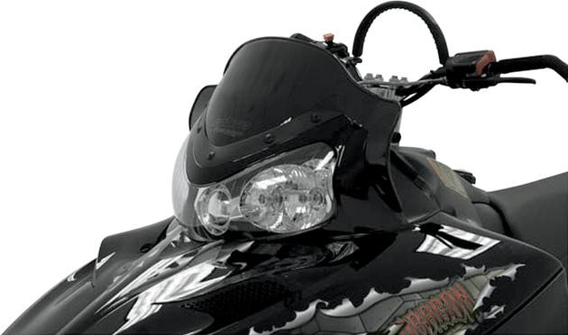 Powermadd Cobra Windshield Low 11.5" Black #11922 Polaris