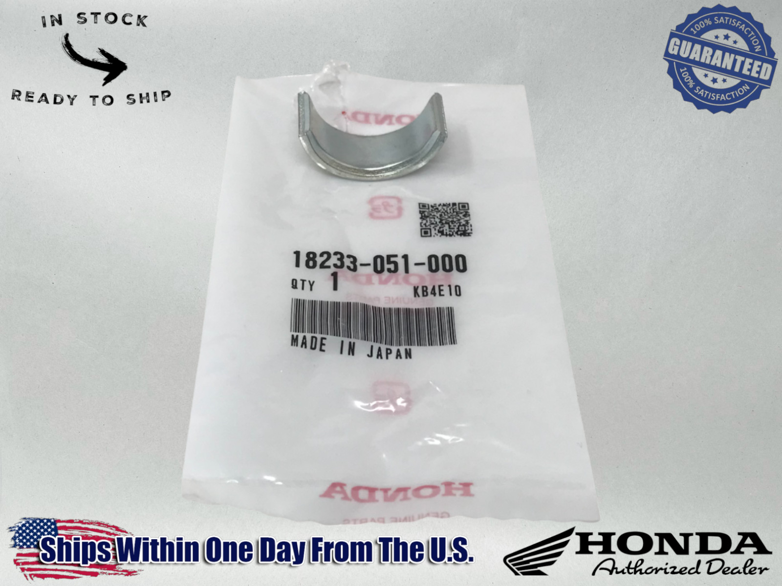 Honda OEM EXHAUST PIPE JOINT COLLARS 18233-051-000