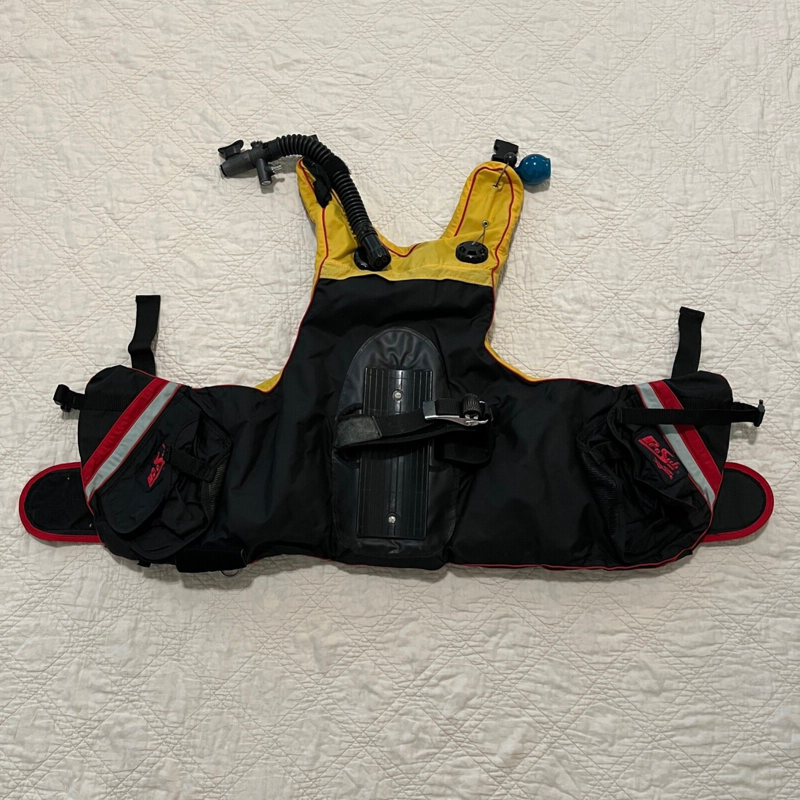 Pro Sub Scuba Diving Vest - Size Large - Yellow/Black/Red