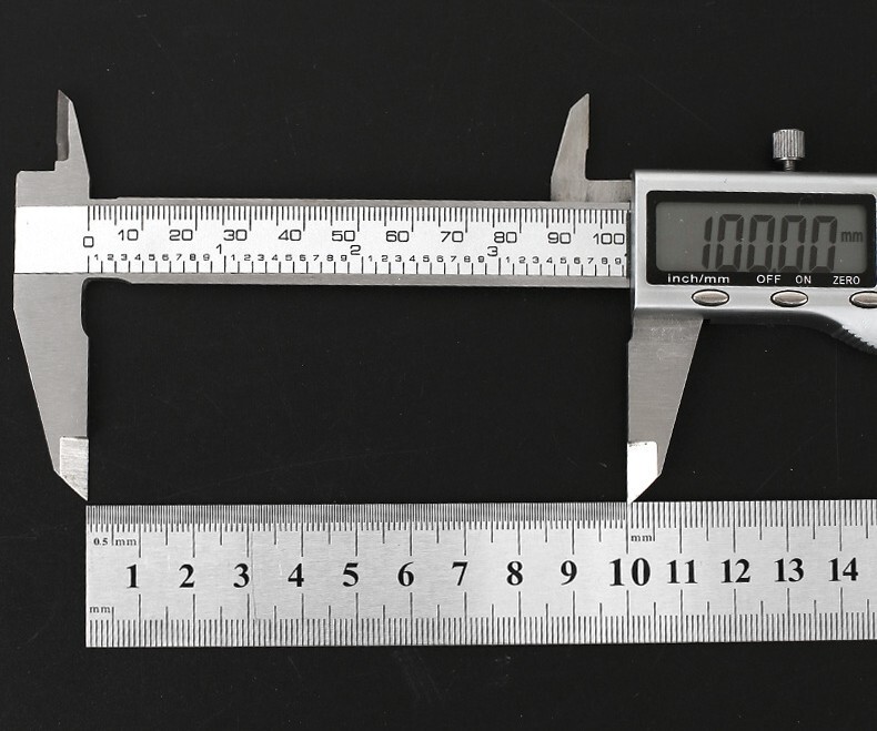 8 Inch/20cm Stainless Steel Ruler Metric Machinist Ruler USA
