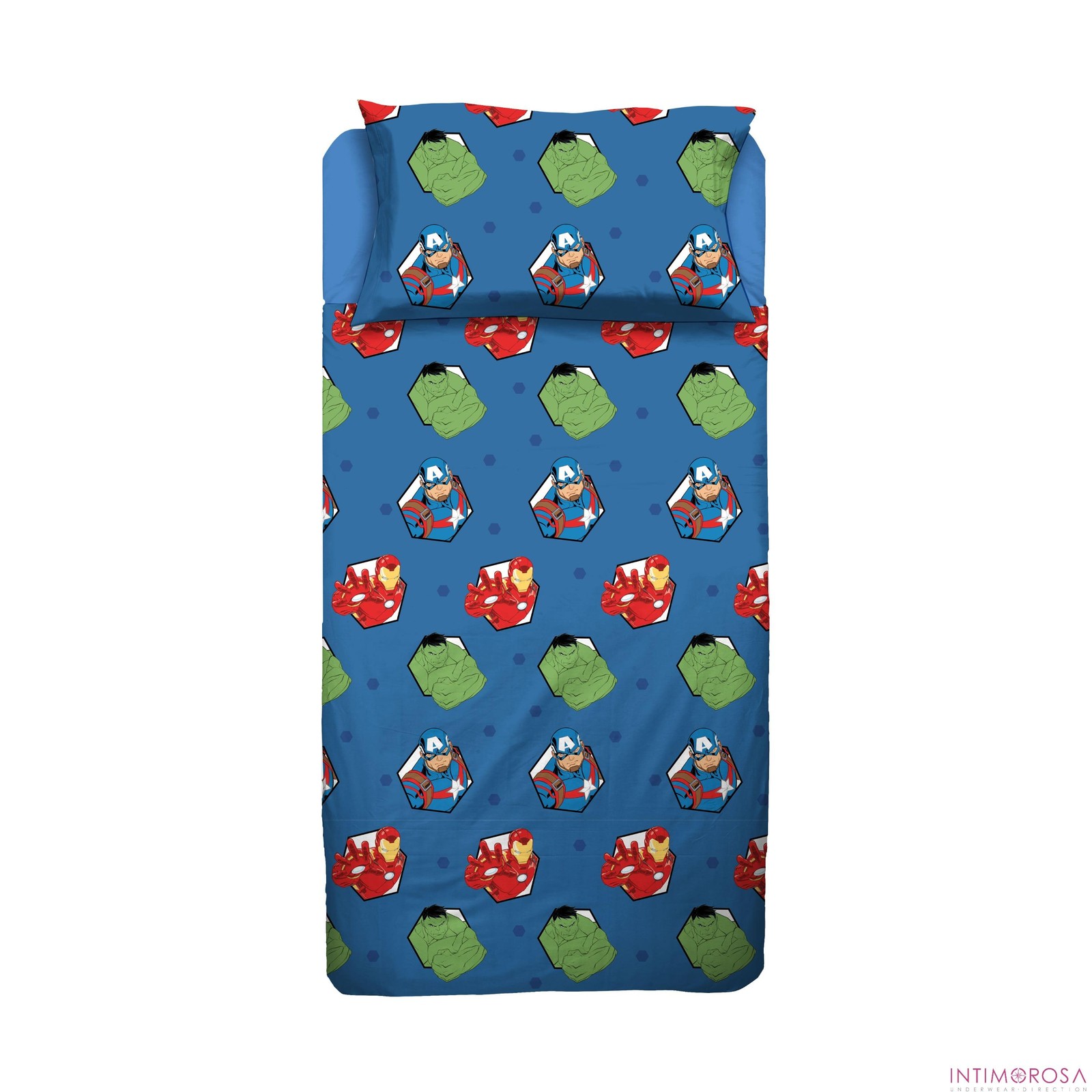 Avengers Comic Book Single Bed Pillowcase + Corner Bottom + Sheet...