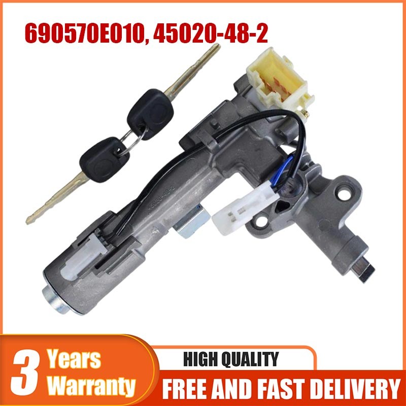 45020-48-2 Ignition Lock Cylinder Assembly 2 Shells For 04-09 RX330 RX350 RX400H
