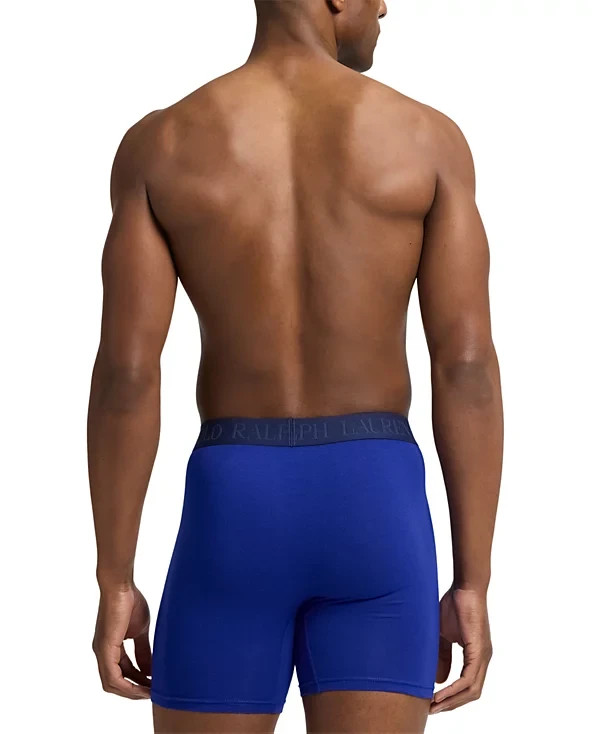 3 Polo Ralph Lauren Boxer Briefs M XL Stretch Cotton 3 Pack Underwear $59 SALE