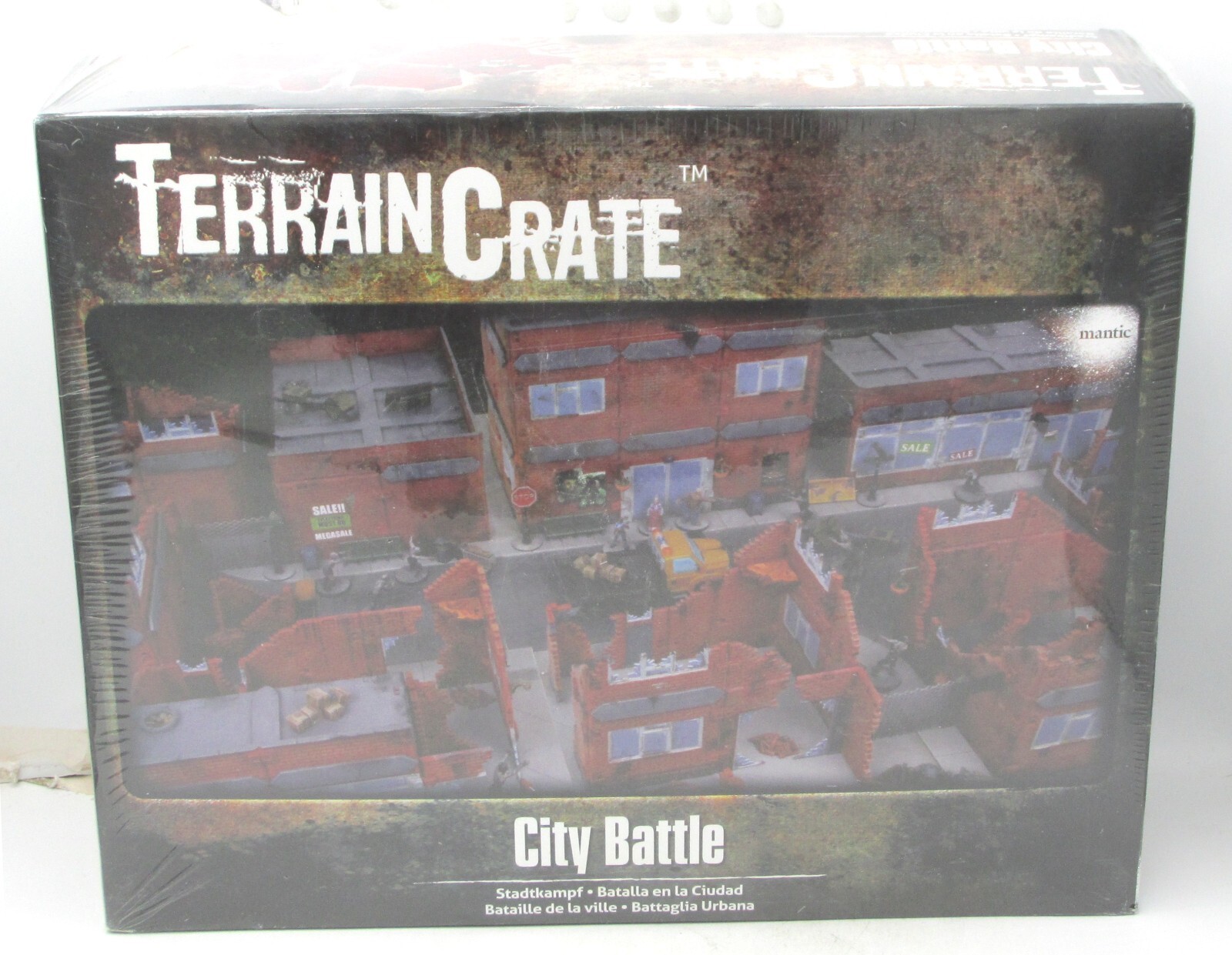 Terrain Crate MGTC191 City Battle (Red Brick Scenery) Buildings Ruins Miniatures
