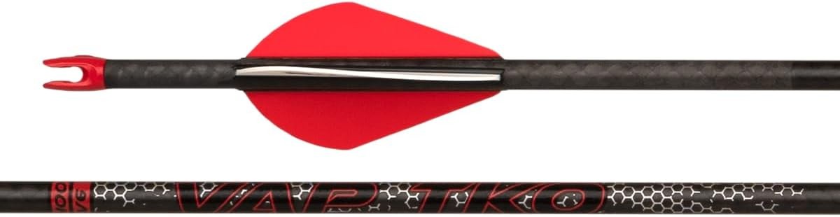 Victory Archery VAP TKO 0.166" 235 Spine Arrow Vane Fletched 6Pk Sport .006