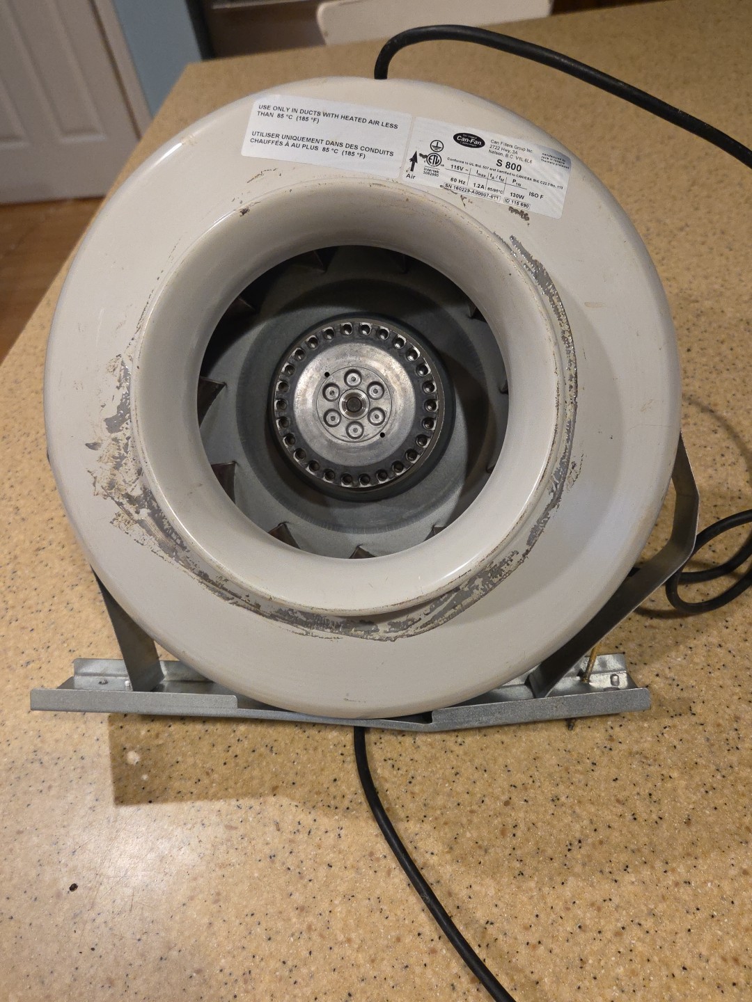 Can-Fan S800 Centrifugal Extraction Fan