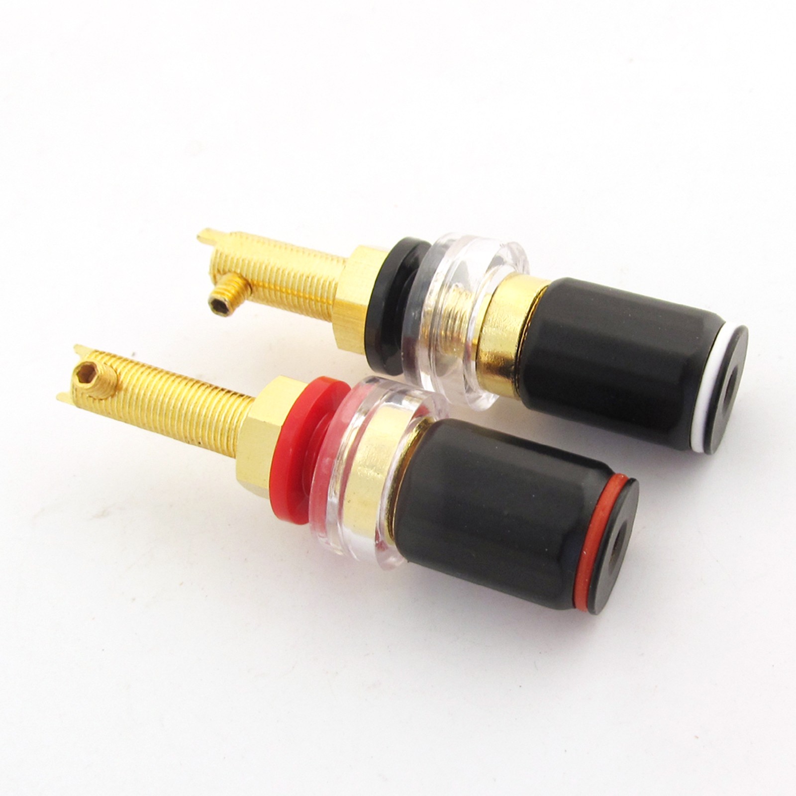 4pcs High Quality Pure Copper HiFi Amplifier Speaker Terminal Binding Post 65mm