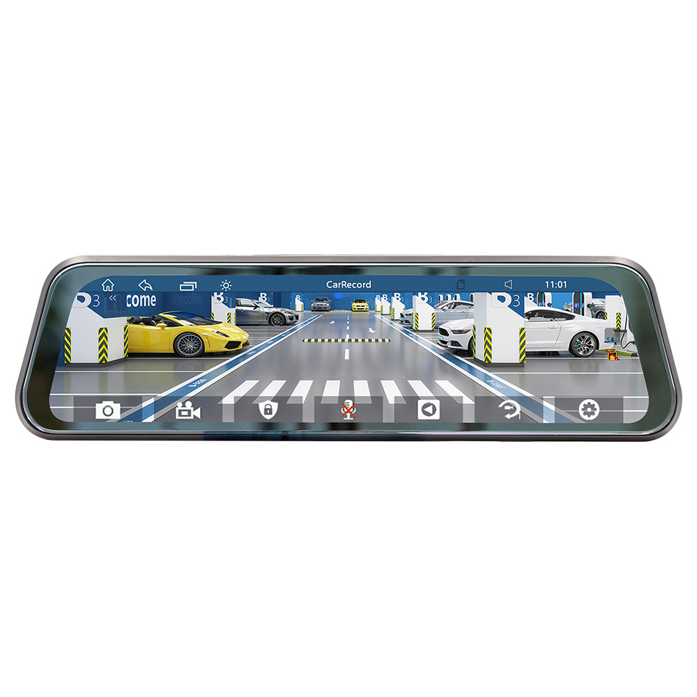 Car Mirror Dash Cam Recorder Reverse Rear View Parking System For Apple CarPlay