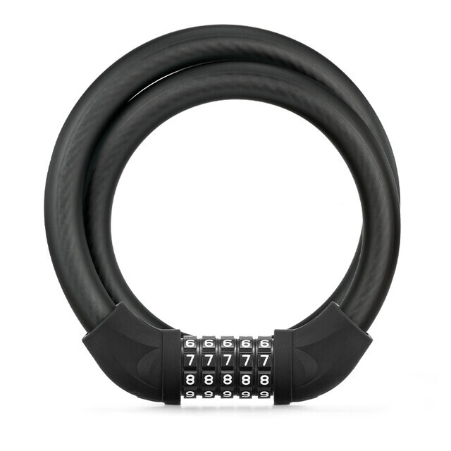 ROCKBROS Bike Lock Comination Cable Bicycle Lock Five-digit Code Comination Safe