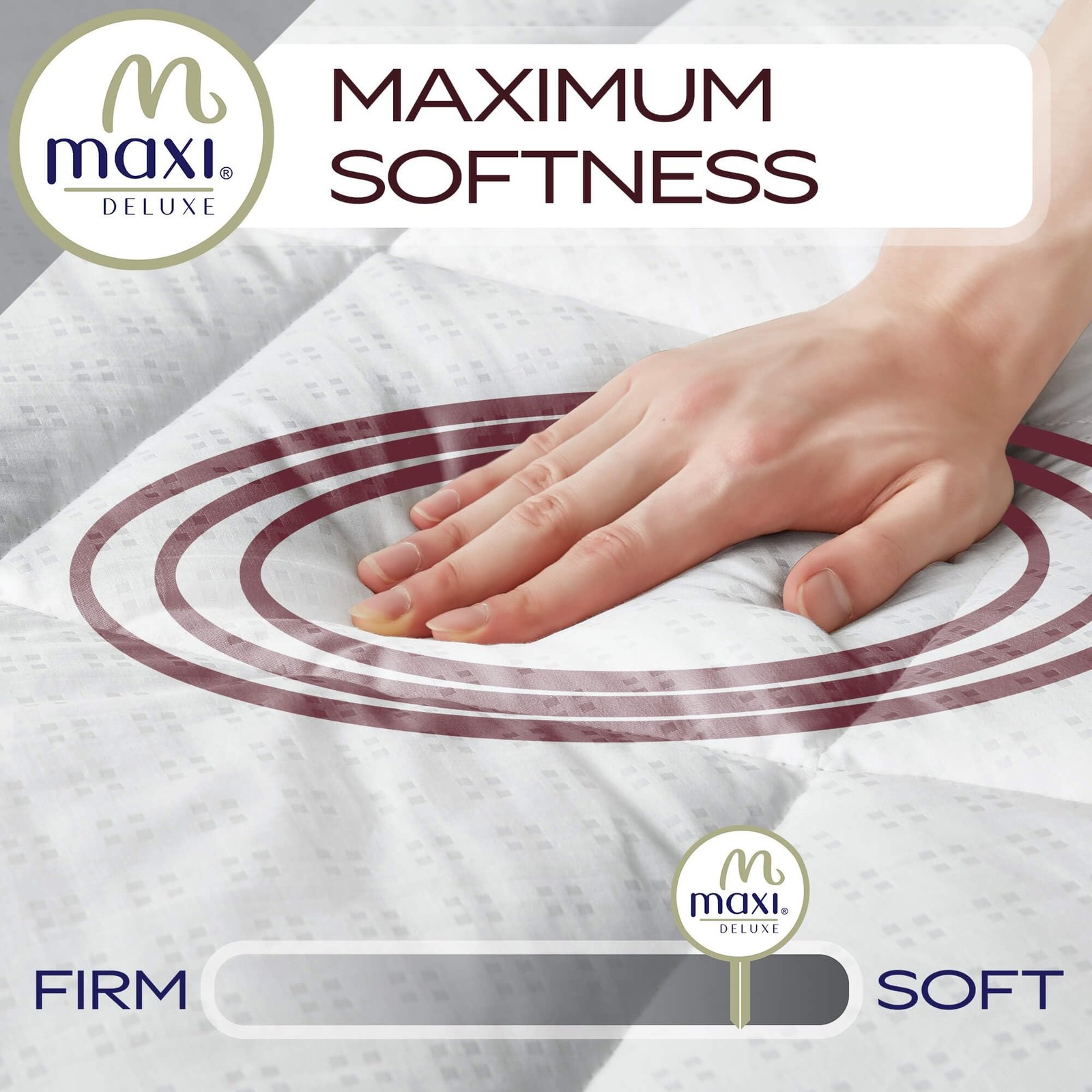 Maxi Full Size Mattress Pad - Luxurious Cotton Sateen Full, White
