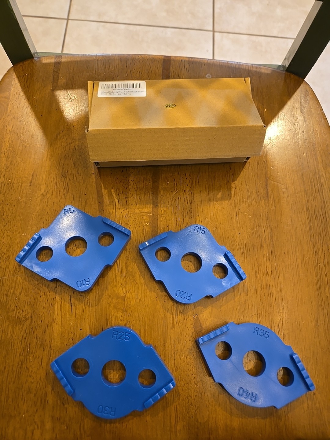 4Pcs Radius Jig Router Templates for Woodworking,R5 R10 R15 R20 R25 R30 R35 R40