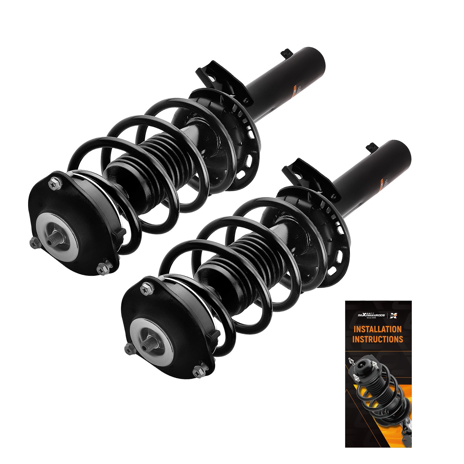 Pair Front Shock Struts Springs Assembly For Volkswagen Jetta Beetle Golf Passat